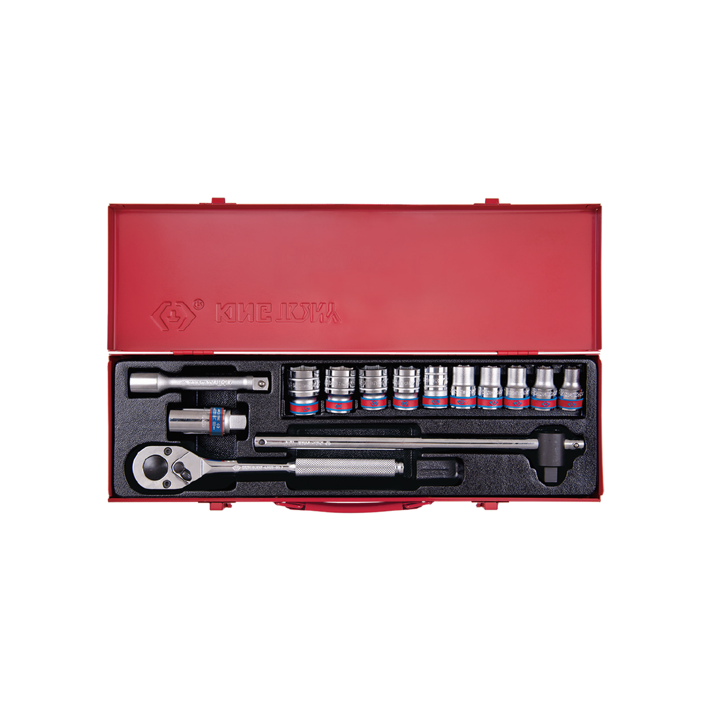 Juego de Socket 1/2" 3/8"-15/16" 6 Puntas 14 Piezas | King Tony