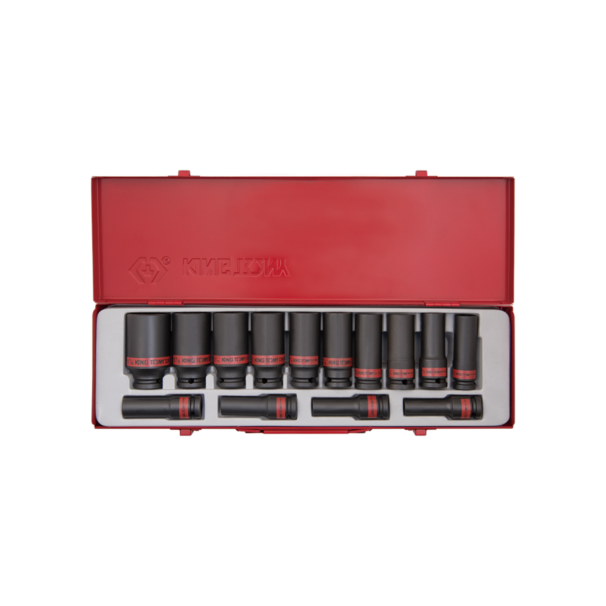 Juego de Socket Impacto Largo 1/2" 3/8"-1-1/4" 14 Piezas | King Tony