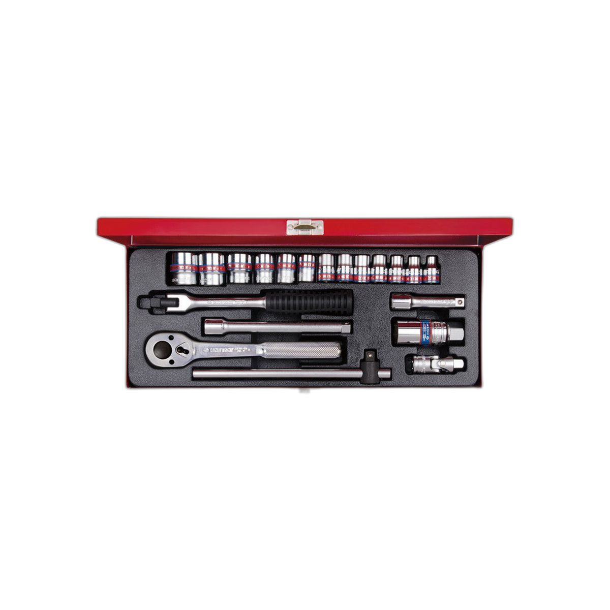 Juego de Socket 3/8" 1/4"-7/8" 12 Puntas 20 Piezas | King Tony