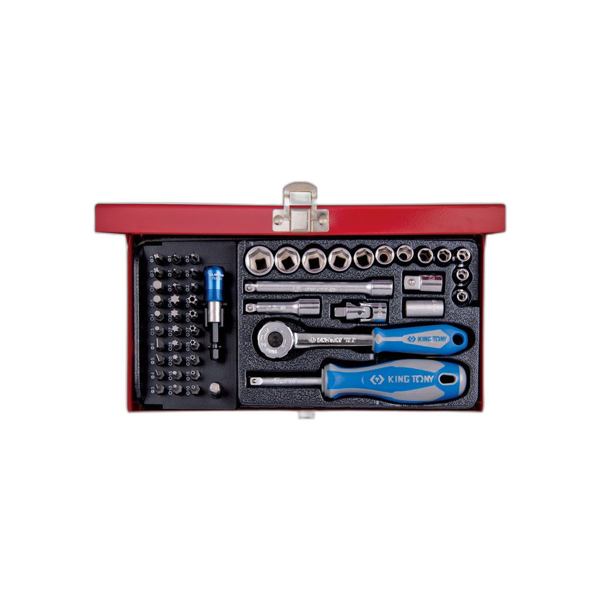 Juego de Socket 1/4" 4-14 mm 6 Puntas 51 Piezas | King Tony