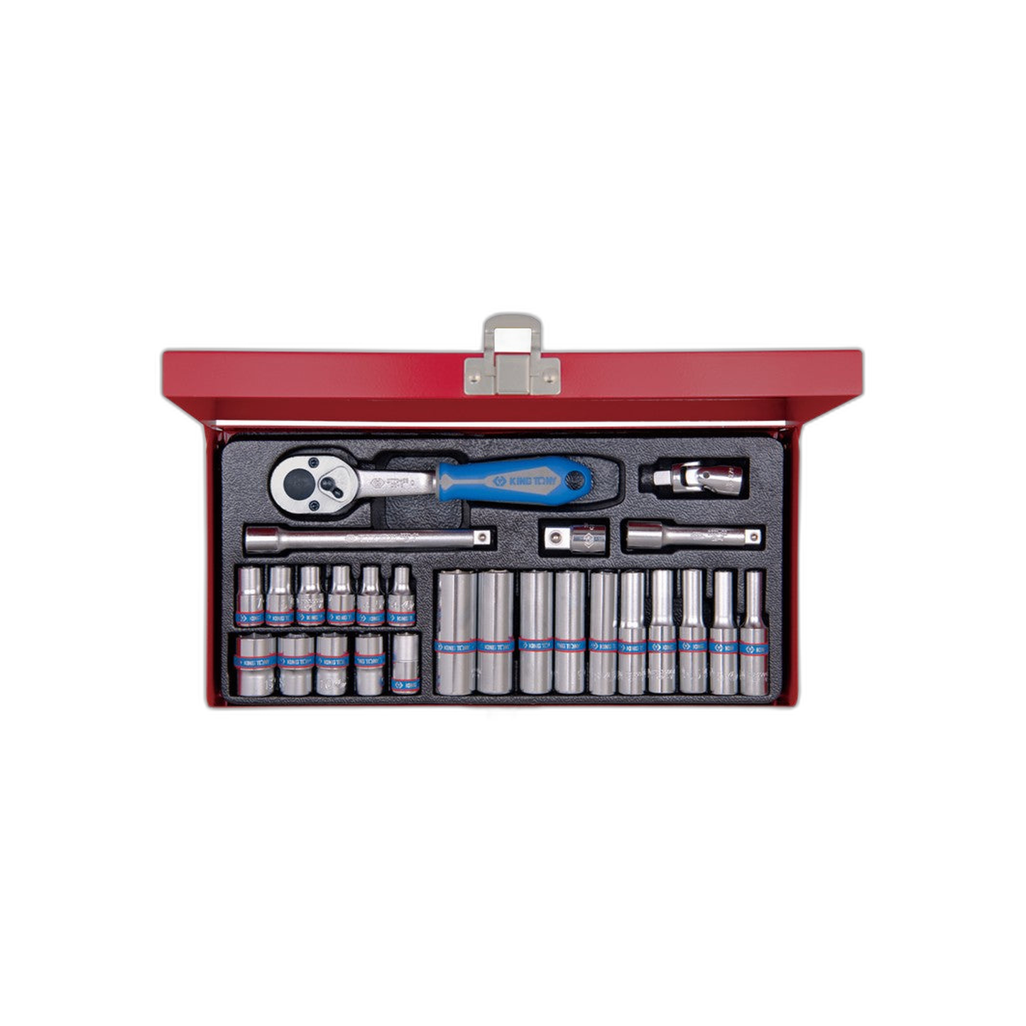 Juego de Socket 1/4" Largo y Corto 4-13 mm 6 Puntas 26 Piezas | King Tony