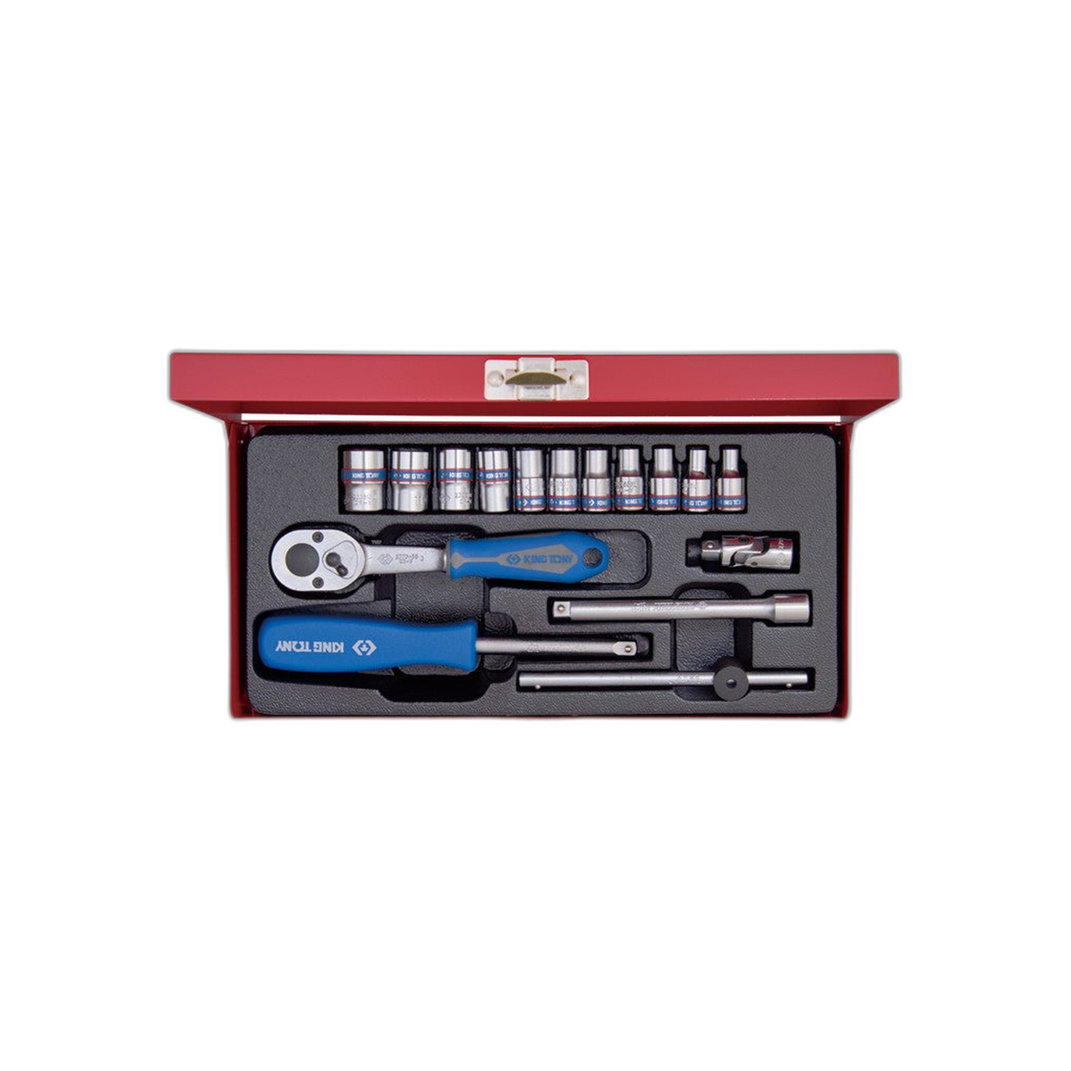 Juego de Socket 1/4" 4-13 mm 6 Puntas 16 Piezas | King Tony