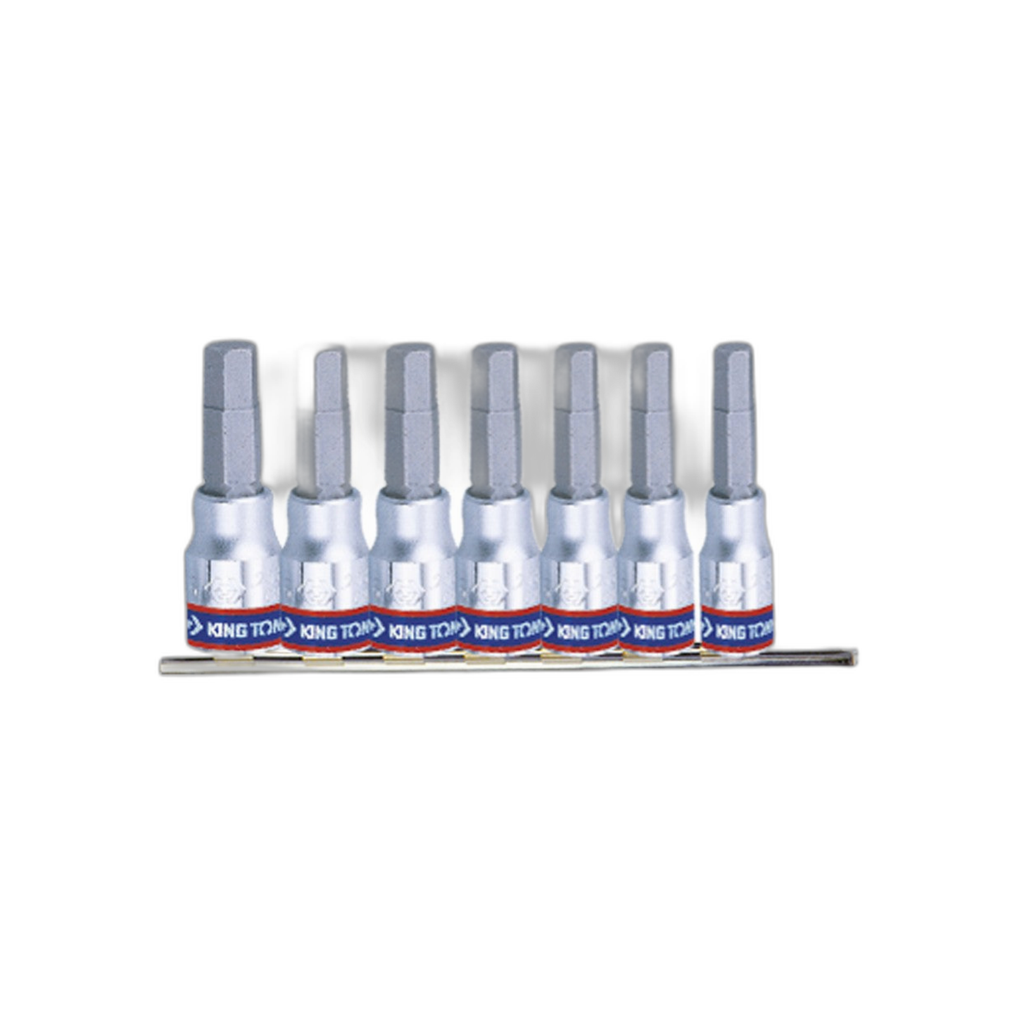 Juego de Socket Punta Allen 1/4" 3-10 mm 7 Piezas | King Tony