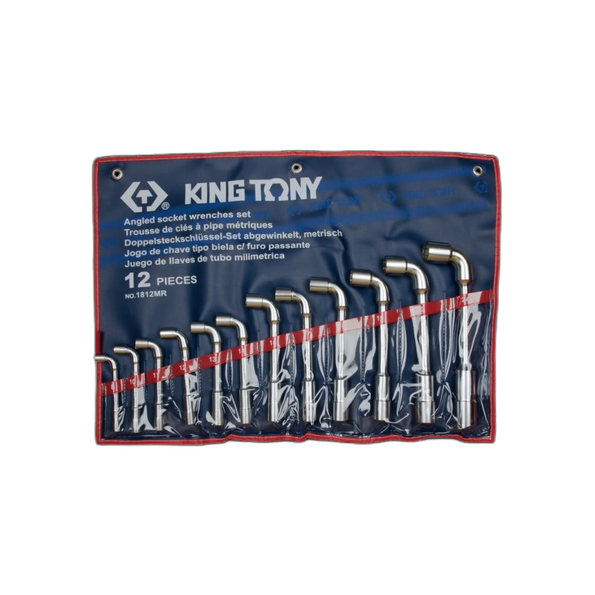 Juego de Llave Acodada Socket 8-24 mm 12 Piezas | King Tony