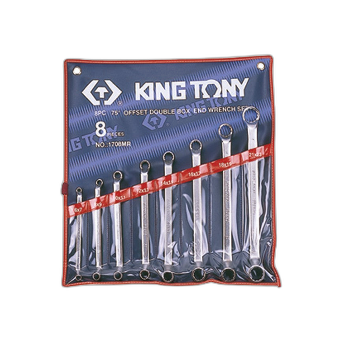 Juego de Llave Acodada 75 8 Piezas 6-23 mm | King Tony