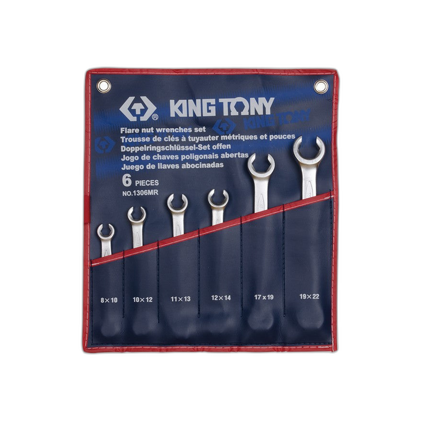 Juego de Llave Abocinada 8-22 mm 6 Piezas | King Tony