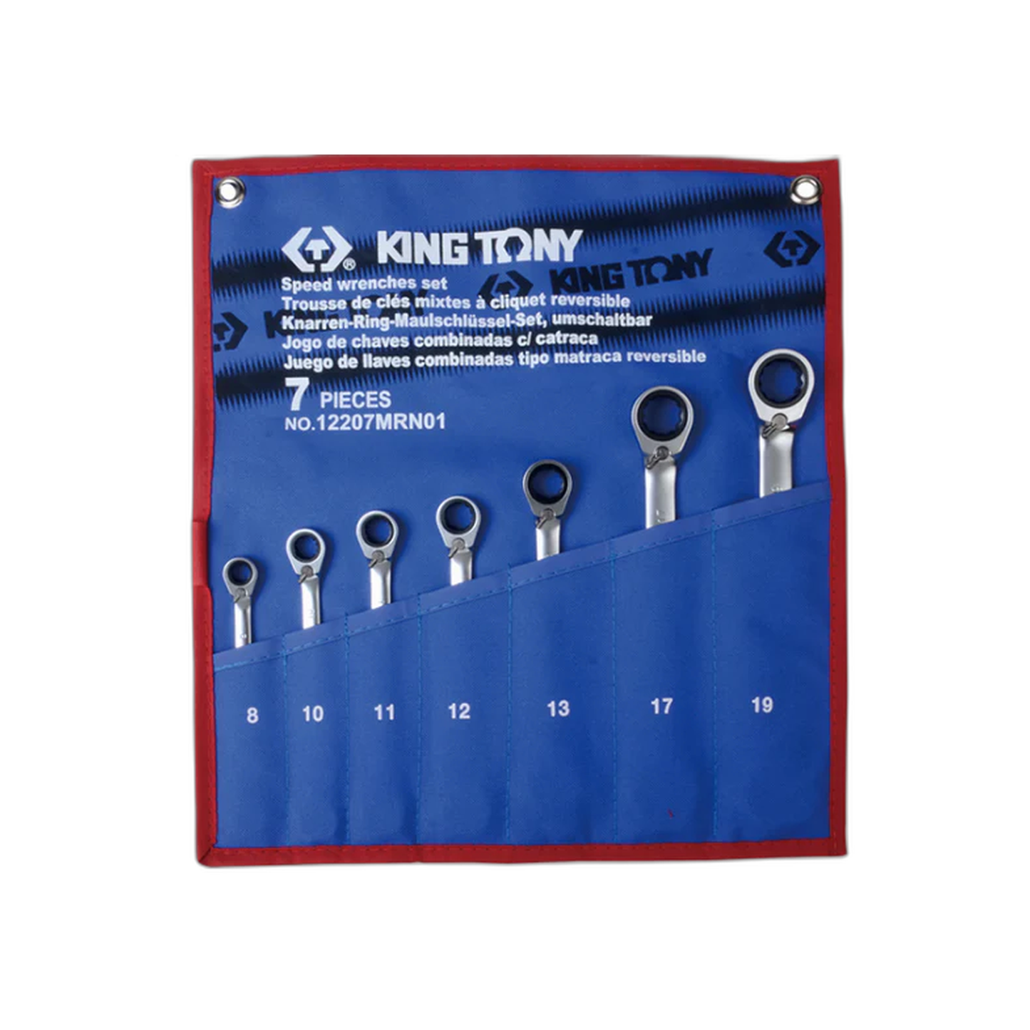 Juego de Llave Combinada Rápida 7 Piezas 8-19 mm | King Tony