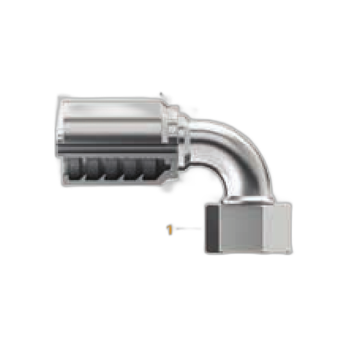 Conexión Hid. Orfs Hembra Girartoria Codo 90 3/4" Para Manguera 3/4" | Continental