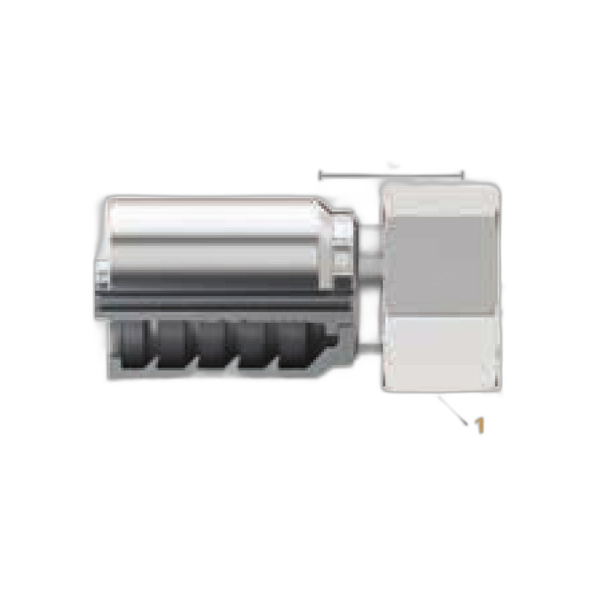 Conexión Hid. Din 24 Serie Pesada Hembra Giratoria 1_3/8" Para Manguera 3/8" | Continental