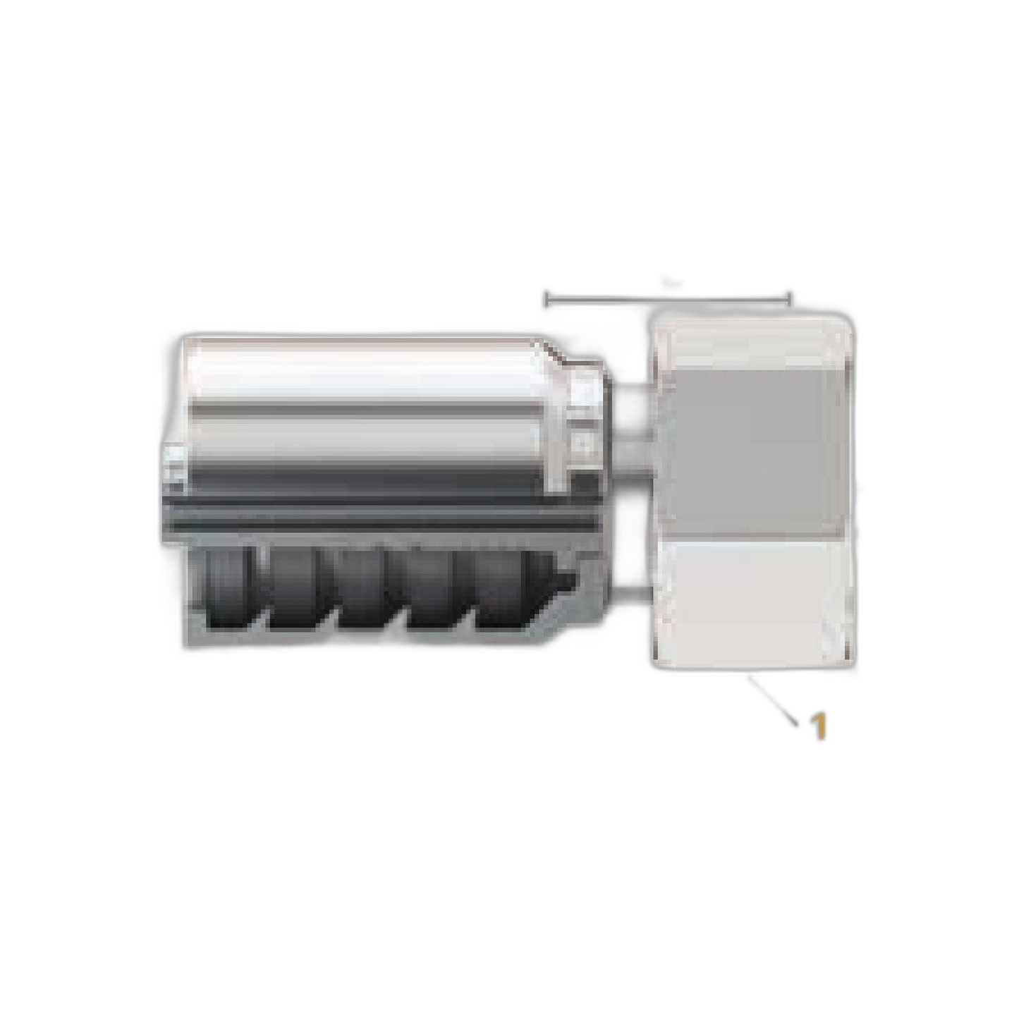 Conexión Hid. Din 24 Serie Pesada Hembra Giratoria 2_1/4" Para Manguera 3/4" | Continental