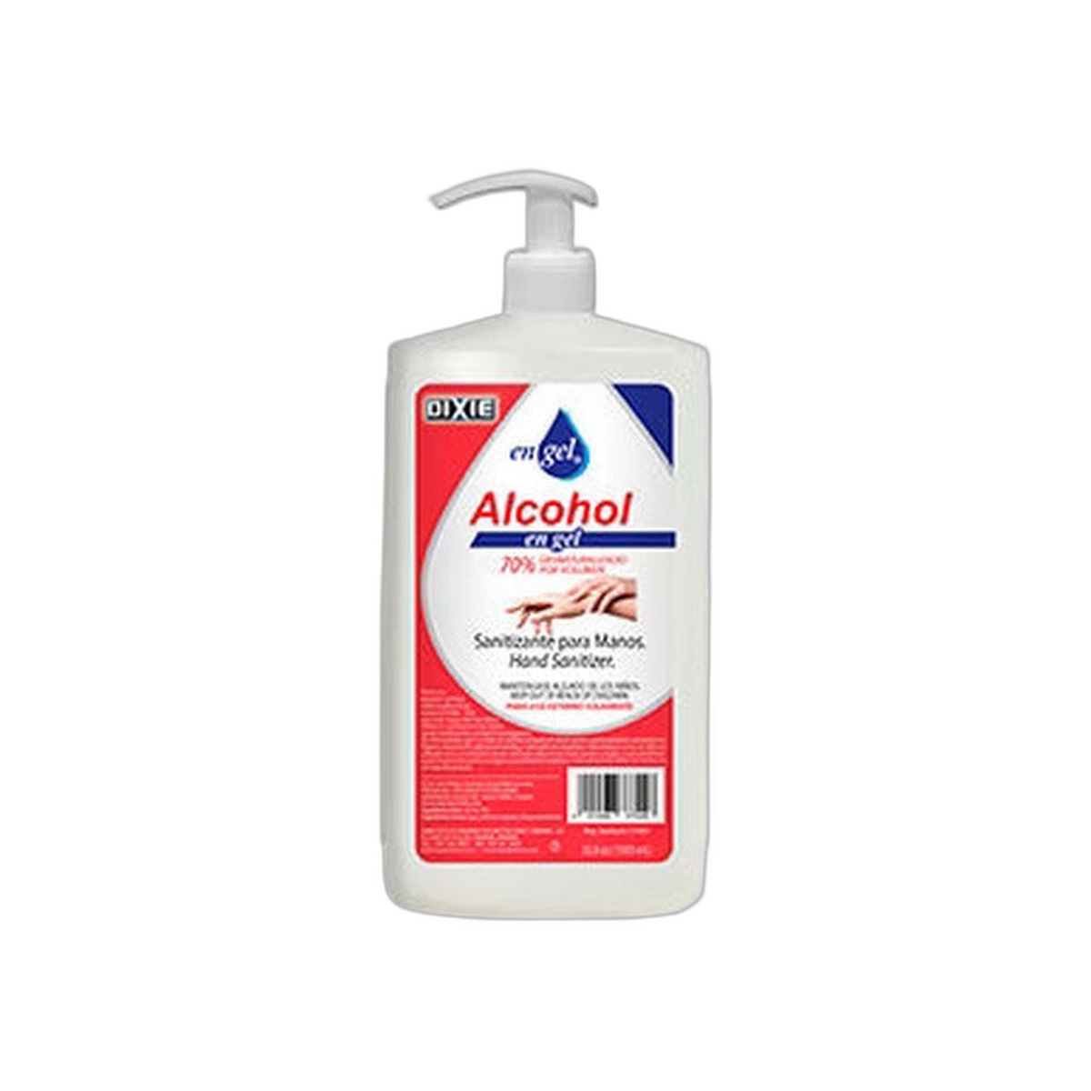 Alcohol en Gel Botella de 33.8 Oz 1 Litro con Bomba Dispensadora