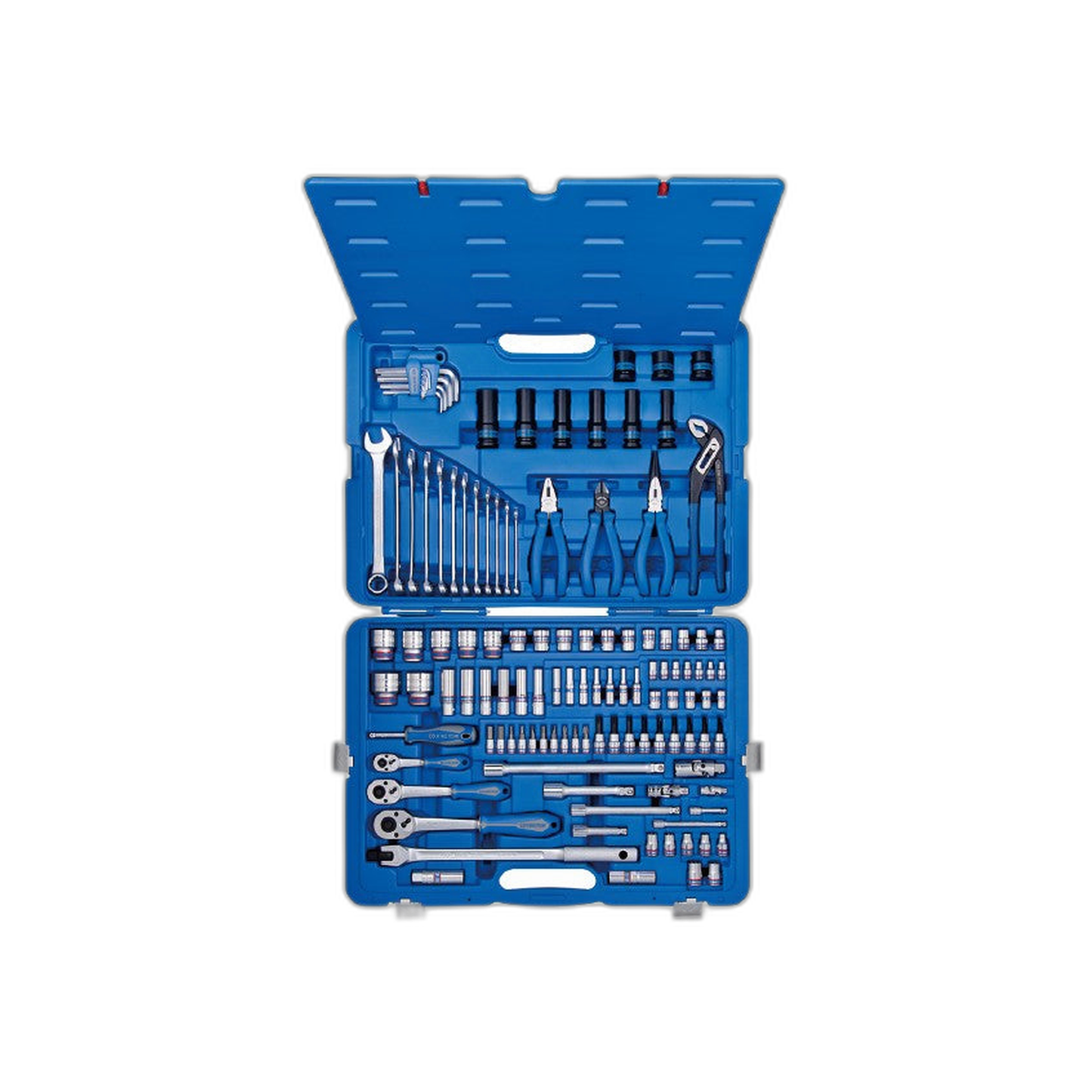 Juego de Socket 6Pt 1/4" + 3/8" + 1/2" y Herramientas 119 Piezas | King Tony