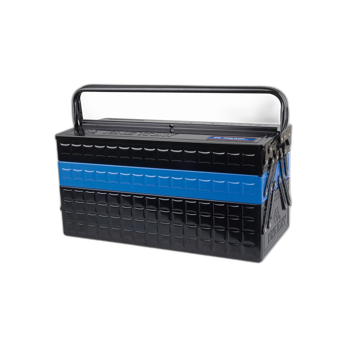 Caja de Herramientas Plegable 18" Negra y Azul | King Tony