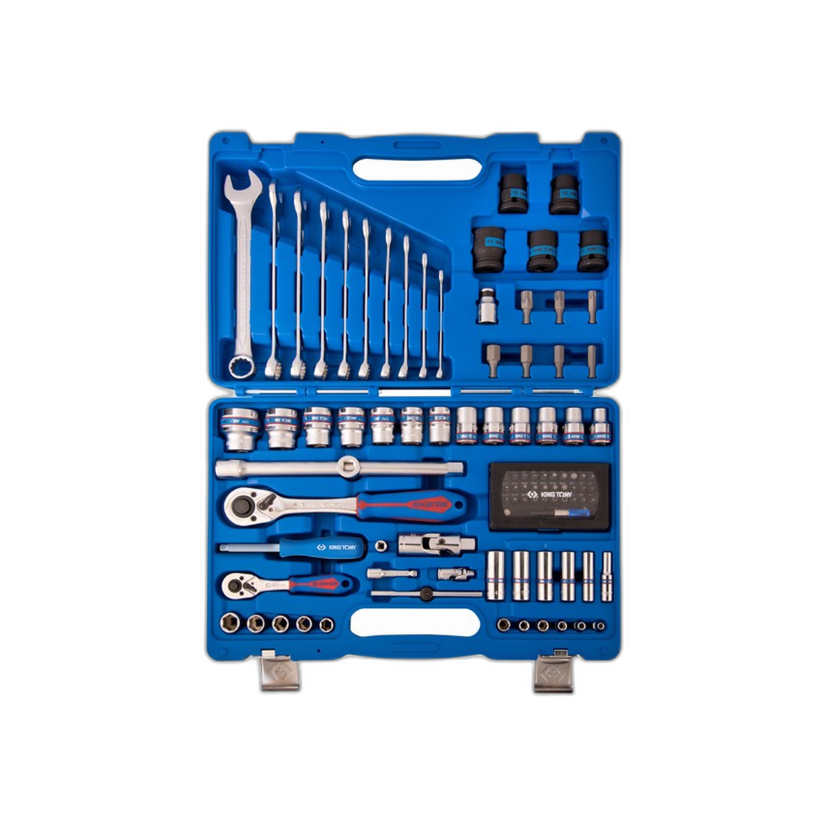 Juego de Herramientas Dr. 1/4" y 1/2" 96 Piezas | King Tony