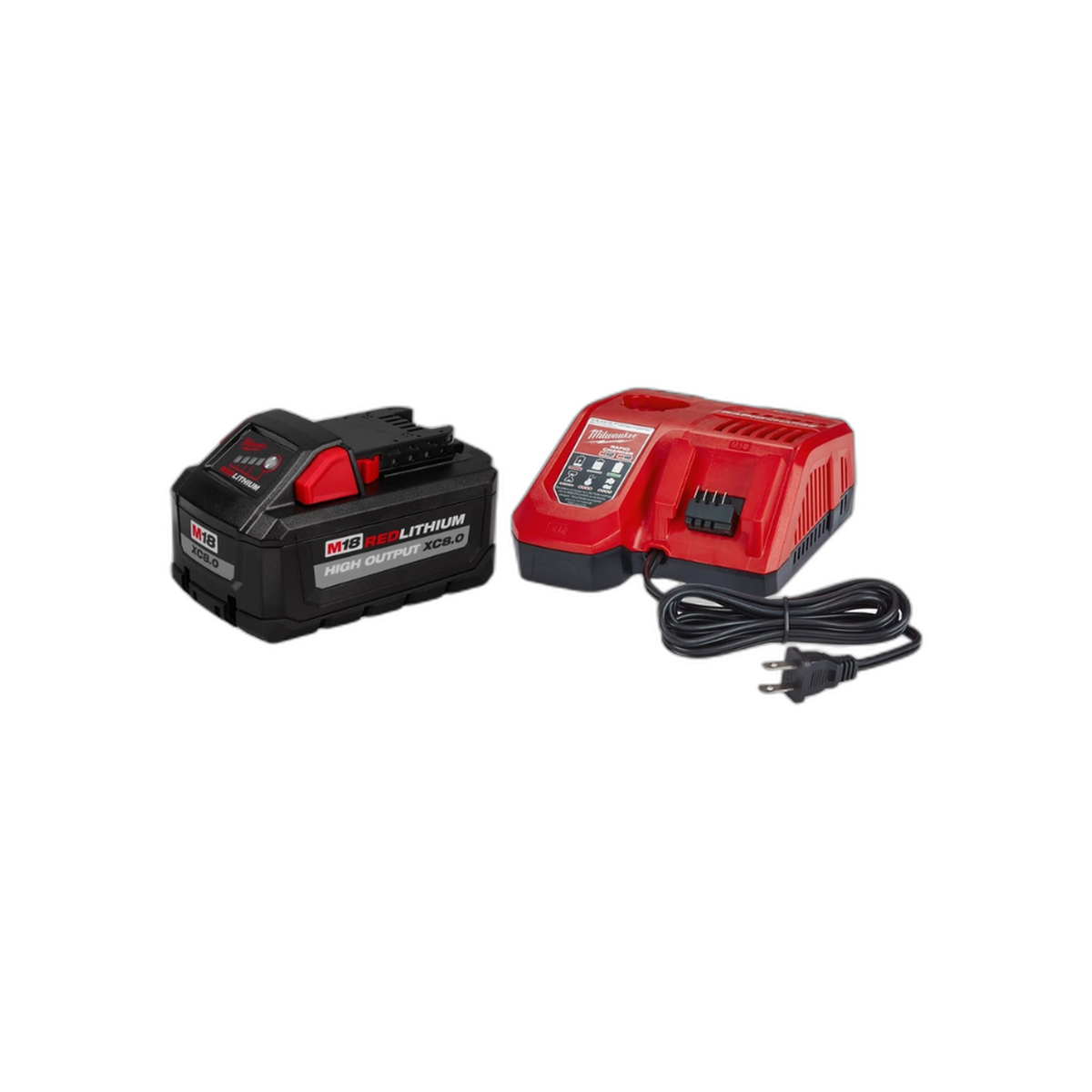 M18 Batería y Cargador XC 8.0 High Output Kit de Inicio | Milwaukee