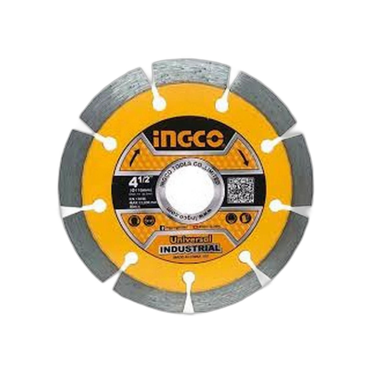 Disco Corte para Concreto 4-1/2" Corte Seco y Húmedo | Ingco