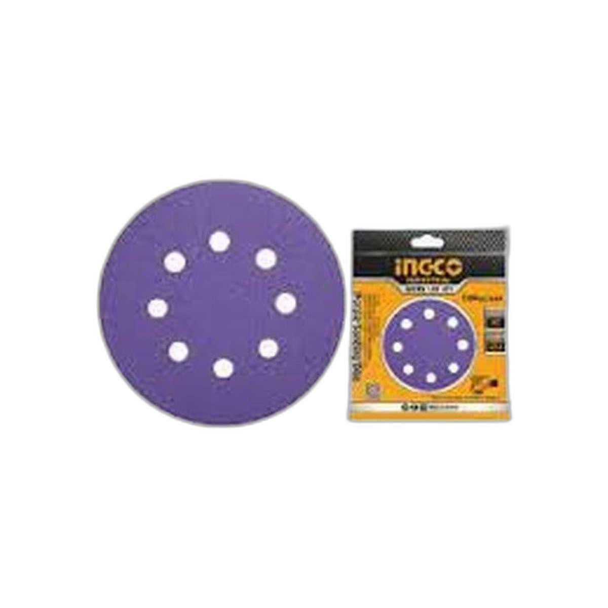 Juego de Papel Lija para Pulimiento de Auto 150 mm P80 5 Piezas | Ingco