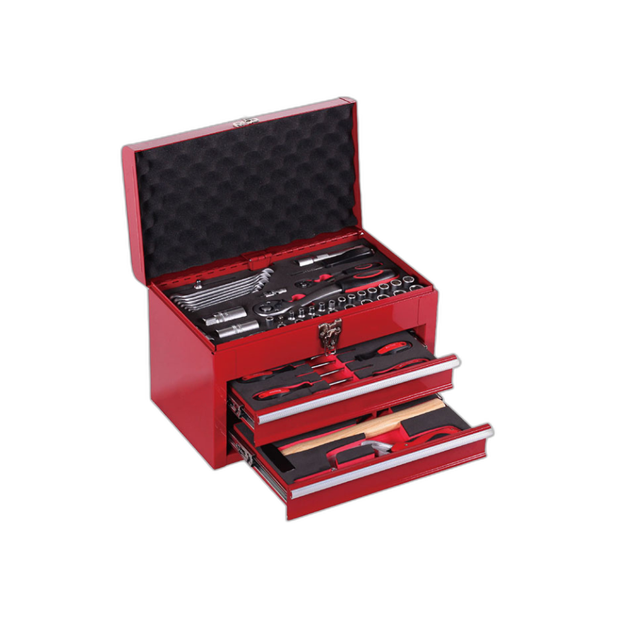 Caja de Herramientas 3 Gavetas 15" 74 Piezas | Big Red