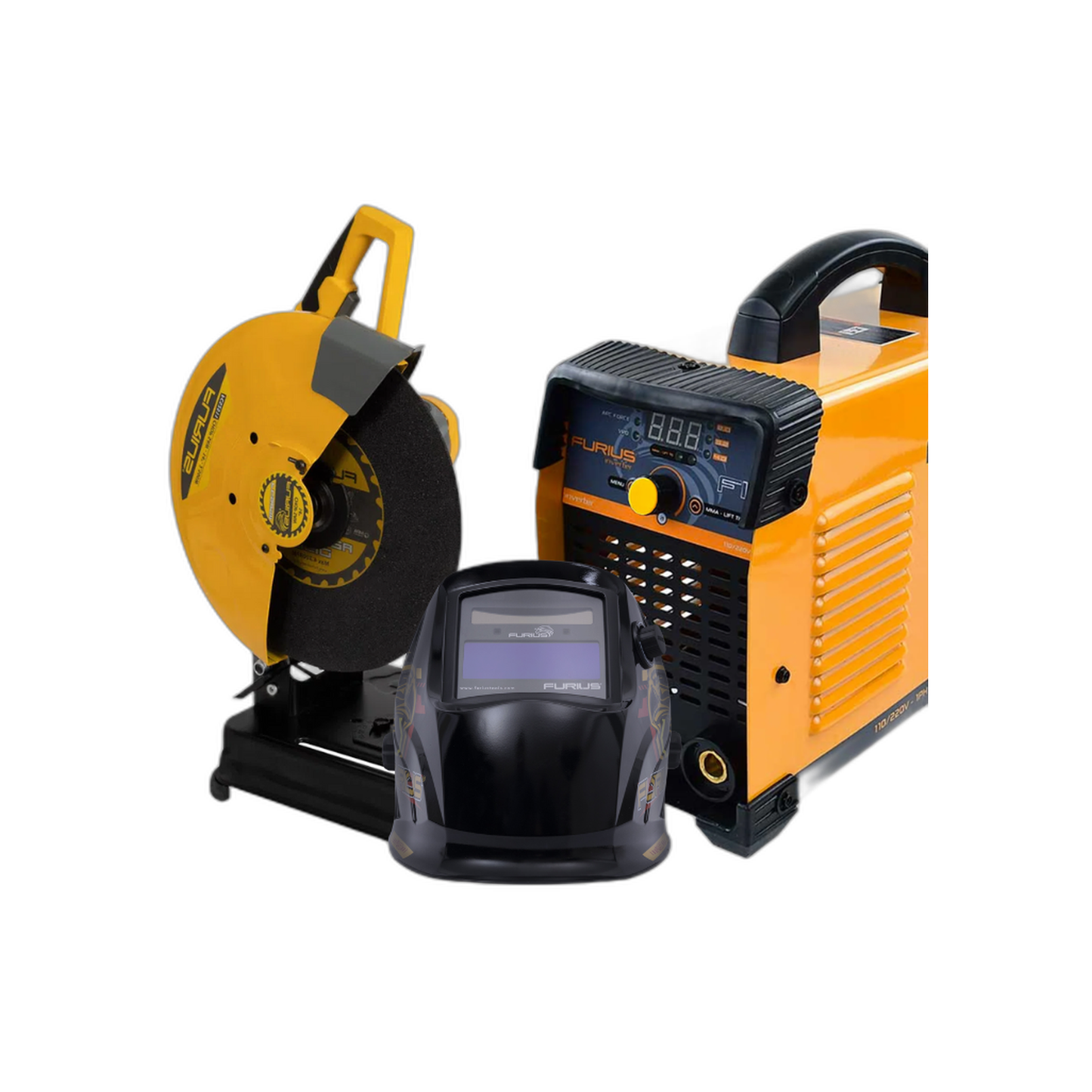 Kit de Soldadura Fix 251 Inversor - 250 AMP - 110/220V MMA/TIG + Careta Fenix 50 + Lift Digital + Tronzadora Furius