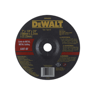 Disco Corte Metal 7" x 1/8" x 7/8" | DeWalt