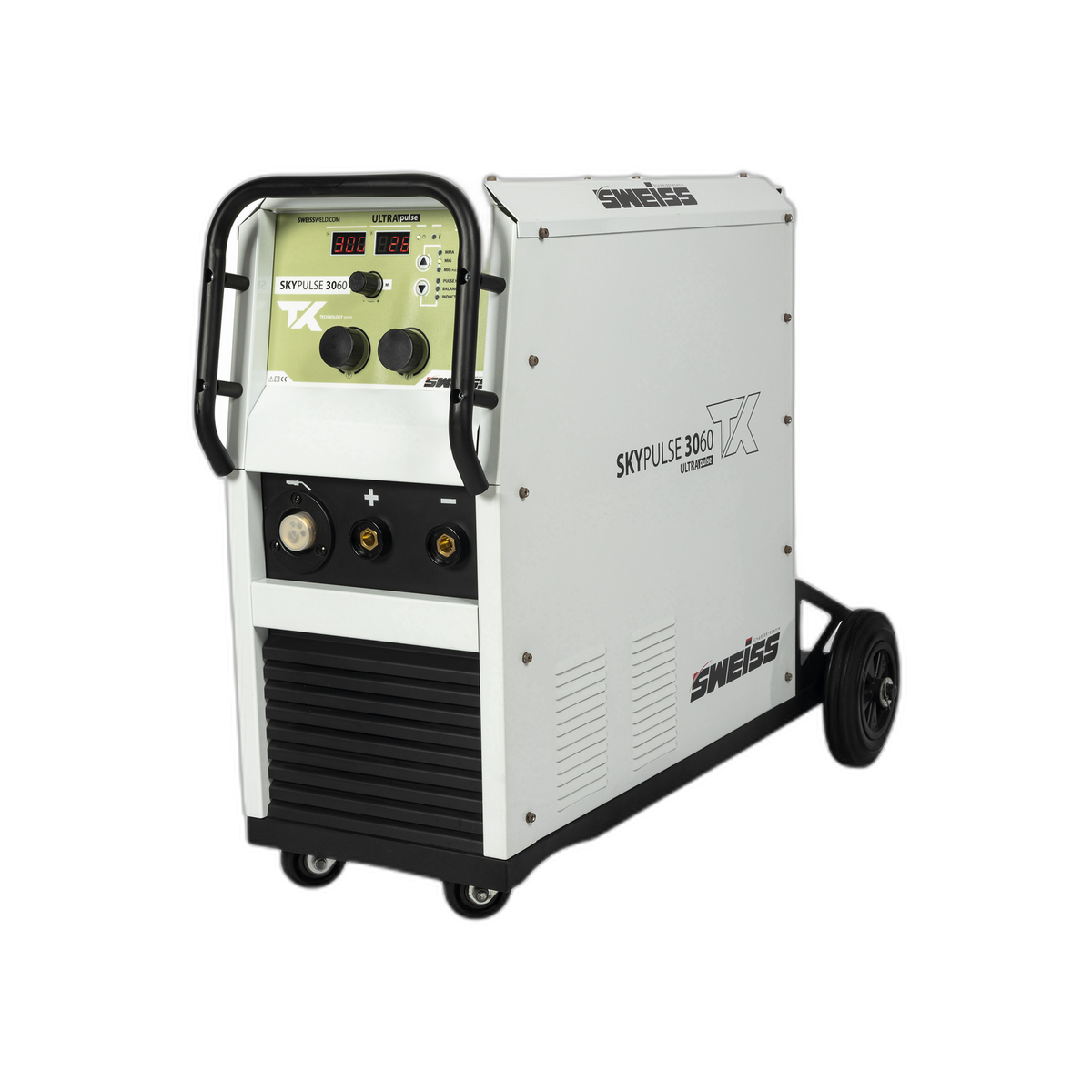 Soldador SKYPULSE 3060 TX-300 AMP Monofásico 220V-Compacta 15 Kg + Antorcha Sweiss