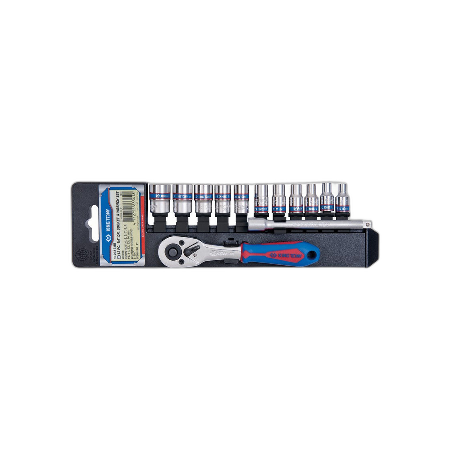 Juego de Socket 1/4" 4-14 mm 13 Piezas | King Tony
