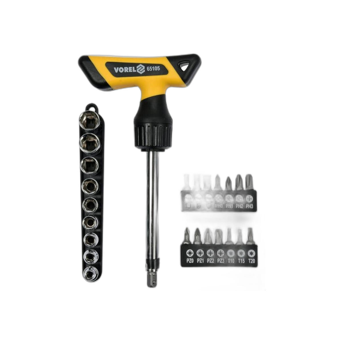 Juego de Puntas Destornillador + Socket y Ratchet 25 Piezas | Vorel