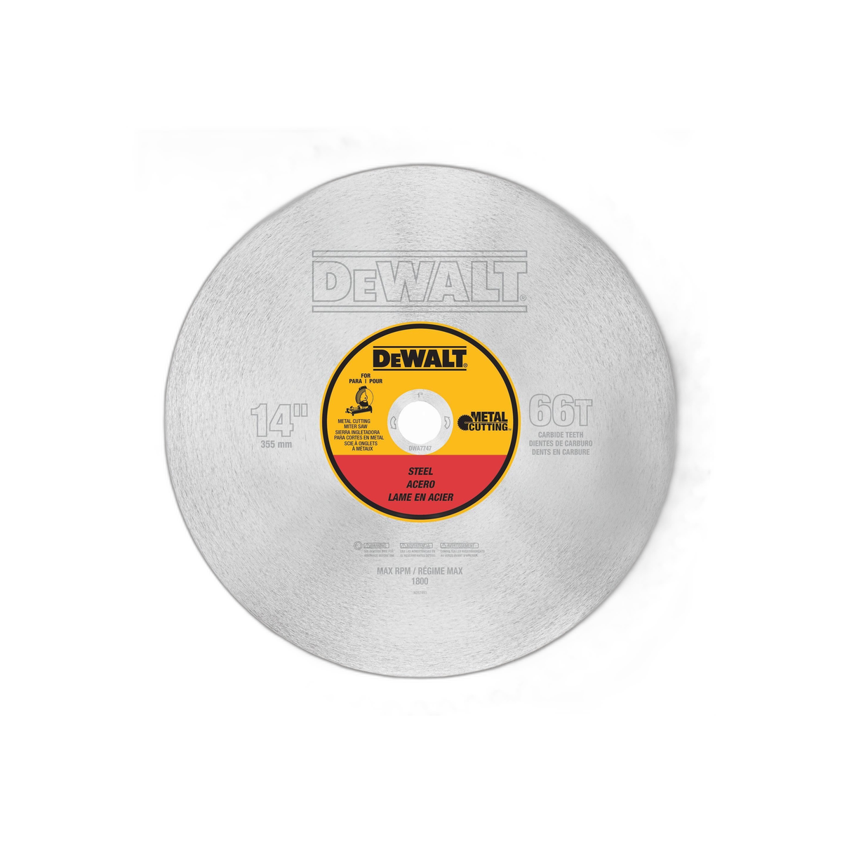 Hoja de Sierra de Corte de Metal de 355 mm 66T DeWalt | DeWalt