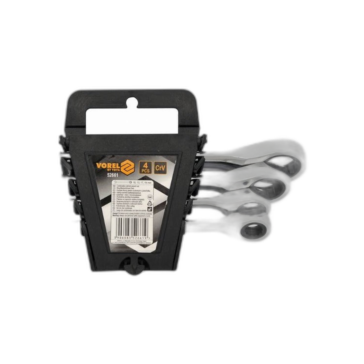 Juego de Llave Combinada 4 Piezas 10-19 mm Ratchet | Vorel