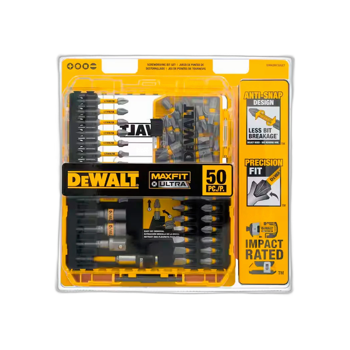 Juego de Puntas Atornilladoras de Impacto 50 Piezas | DeWalt