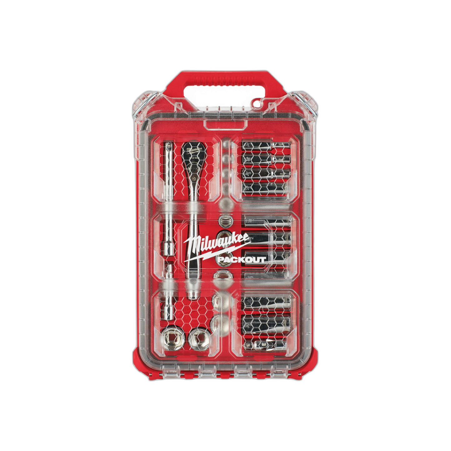 Juego de Socket y Ratchet 3/8" con Organizador Compacto 28 Piezas | Milwaukee