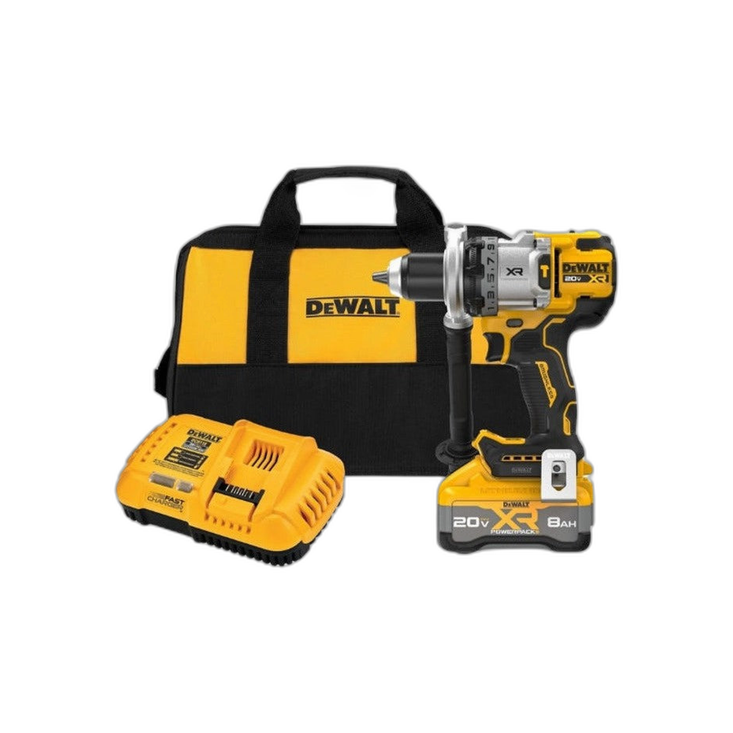 Taladro Martillo 1/2" 20V + 1 Batería 8 AMP + Cargador + Maletín | DeWalt