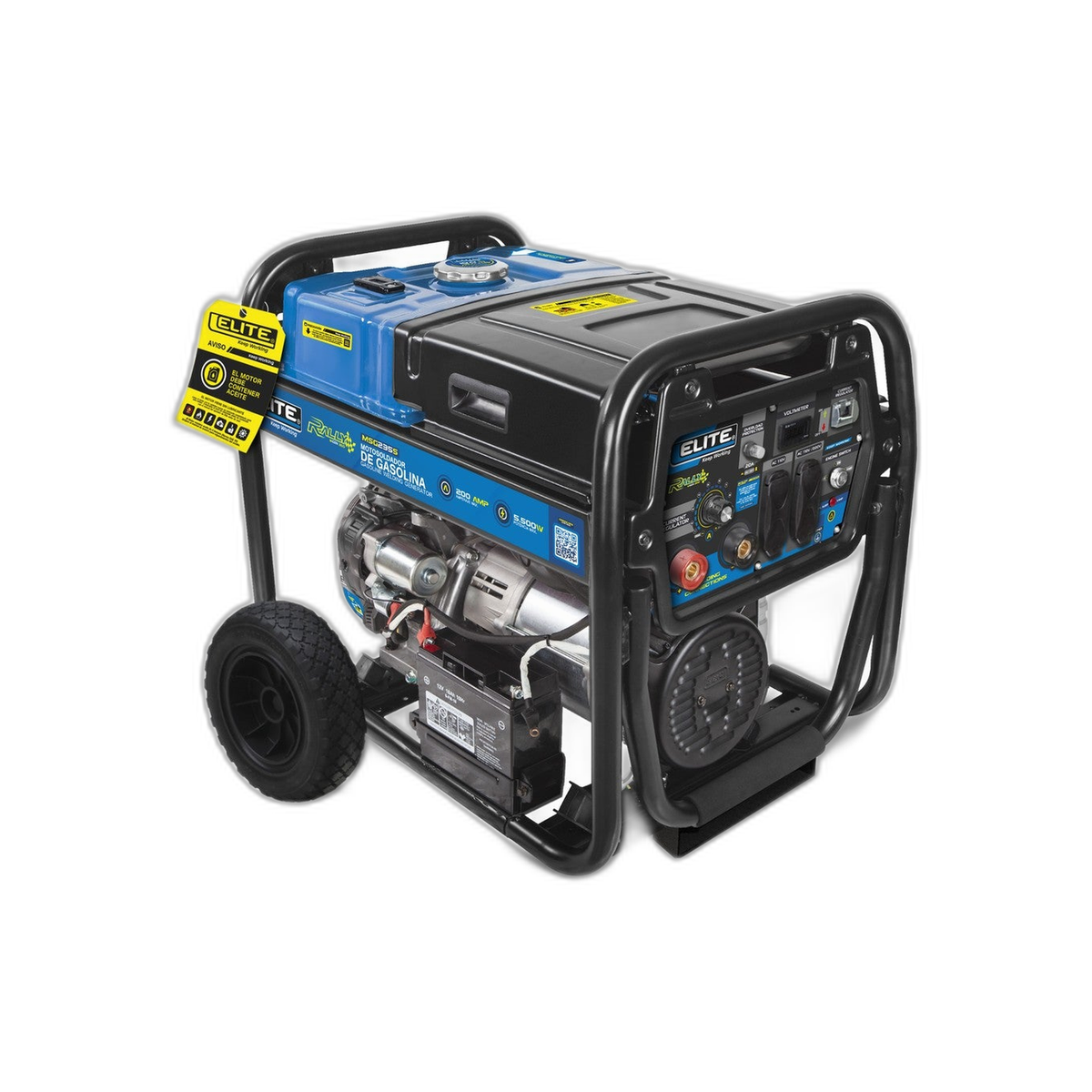 Motosoldador Gasolina 4T 5500 W 120/240V - 60Hz 50-200 AMP OCV 75 CT60% Elite
