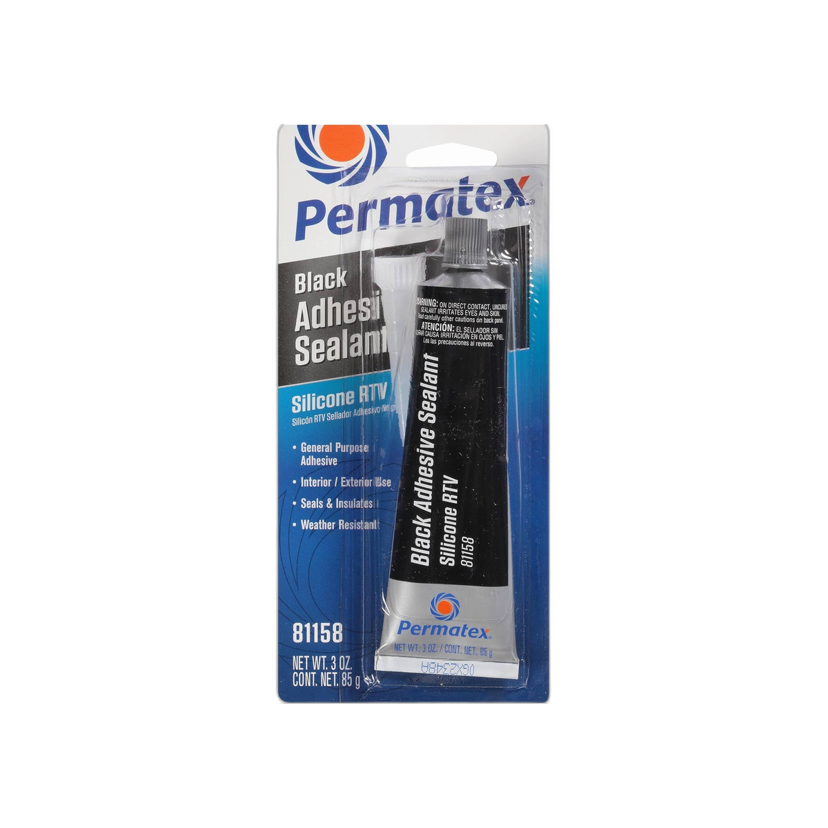 Silicona Negra RTV Blister 3.0 Oz Permatex