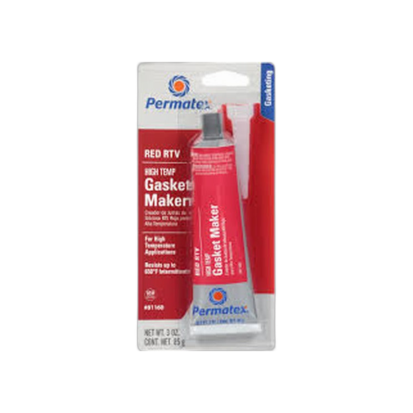 Silicona Roja RTV Blister 3.0 Oz Permatex