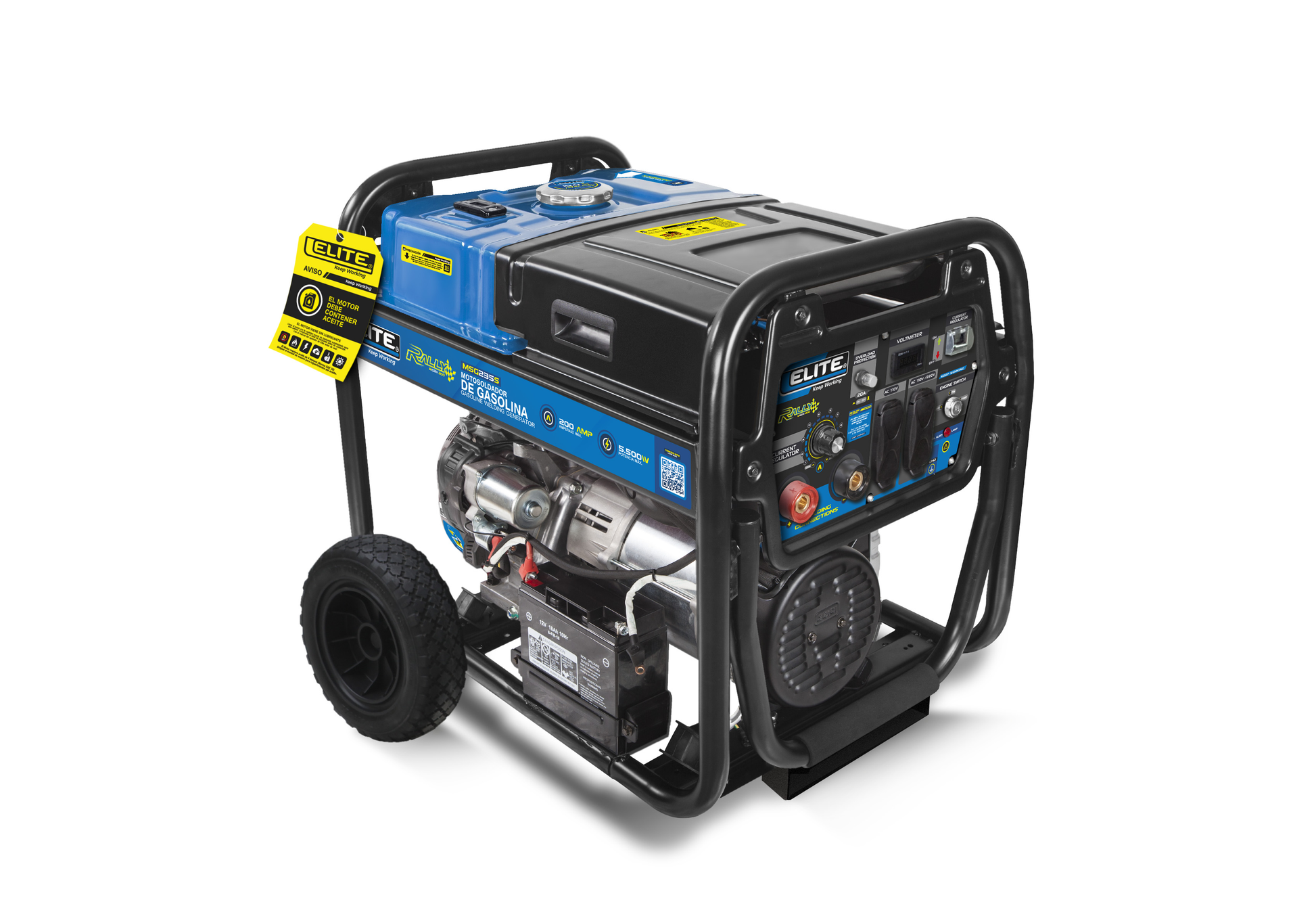 Imagen de Motosoldador Gasolina 4T, 5.500w, 120/240V - 60Hz, 50-200a, Ocv 75, CT60% - HT automotriz e industrial