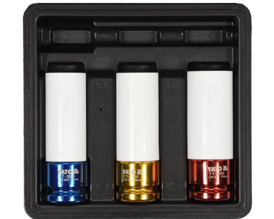 Imagen de Jgo Socket 1/2 Para Rueda 17,19,21mm 3Pc - HT automotriz e industrial