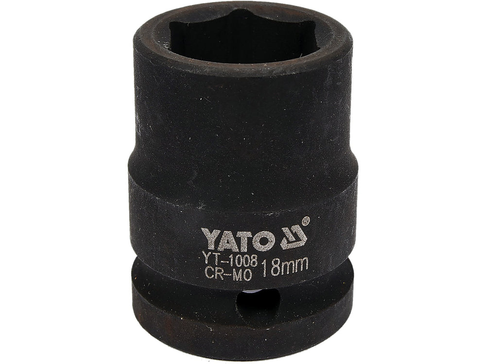 Socket de Impacto Corto 1/2" x 18 mm 6 Puntas Yato YT-1008 - foto oficial fabricante