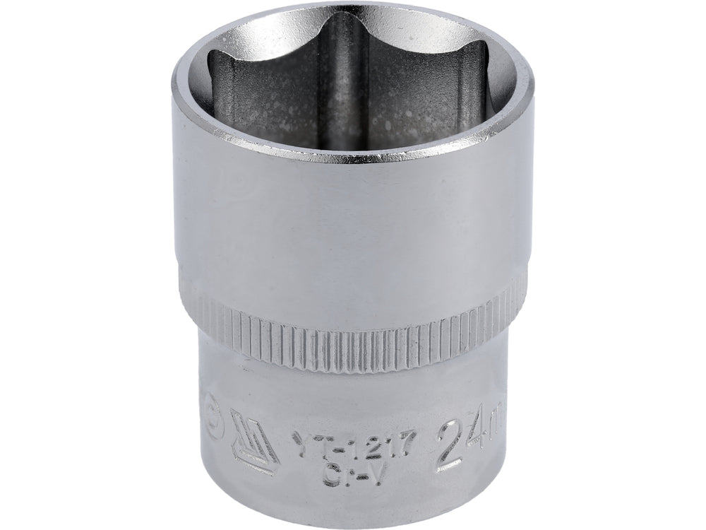 Socket Corto 1/2" x 24 mm 6 Puntas Yato YT-1217 - foto oficial fabricante