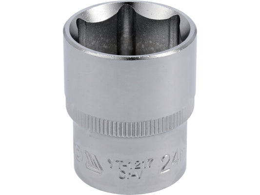 Socket Corto 1/2" x 24 mm 6 Puntas Yato YT-1217 - foto oficial fabricante