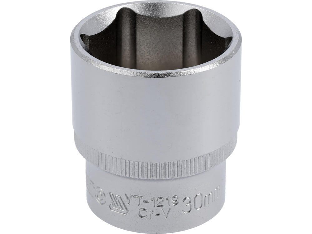 Socket Corto 1/2" x 30 mm 6 Puntas Yato YT-1219 - foto oficial fabricante