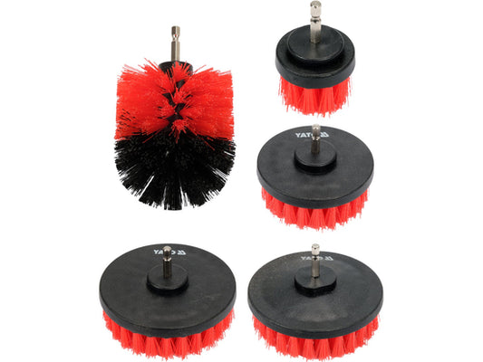 Juego de Cepillos para Limpieza 5 Piezas - Abrasivos y Corte - YATO