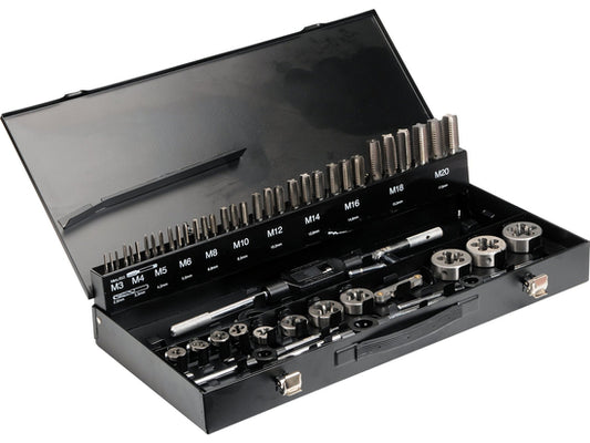 Juego de Machos y Terrajas M3-M20 56 Piezas - Mecánica Automotriz - YATO