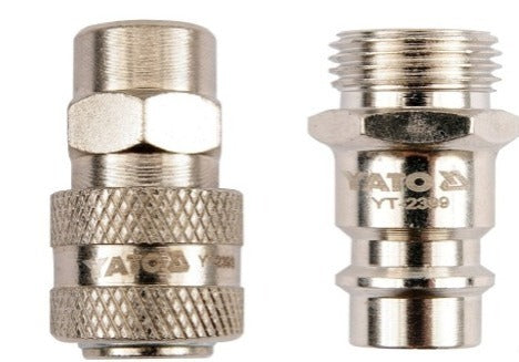 Imagen de Conector Rapido Macho-Hembra 1/4 Set 2Pz - HT automotriz e industrial