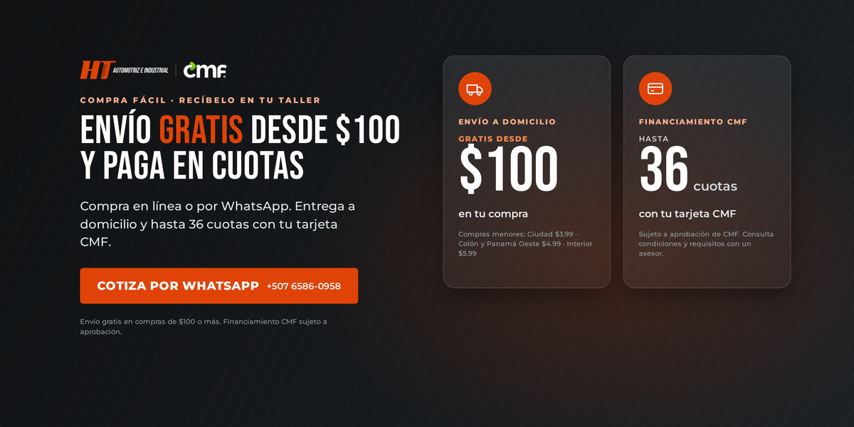 Envío gratis desde $100 y financiamiento CMF hasta 36 cuotas