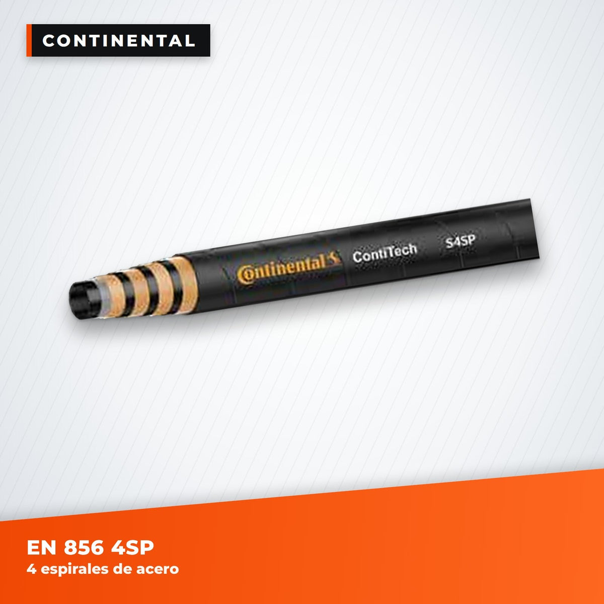 Manguera hidráulica Continental EN 856 4SP, 4 espirales de acero
