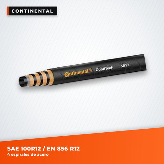 Manguera hidráulica Continental SAE 100R12 / EN 856 R12, 4 espirales de acero
