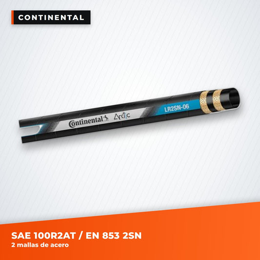 Manguera hidráulica Continental SAE 100R2AT / EN 853 2SN, 2 mallas de acero