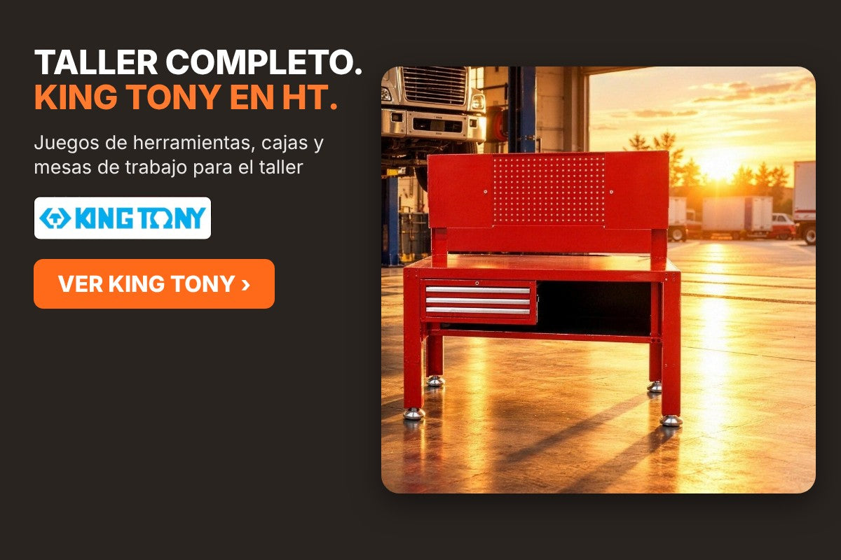 King Tony: herramientas y gatos hidráulicos de taller