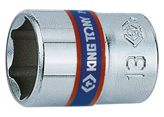 Socket Corto 1/4" x 8 mm 6 Puntas King Tony